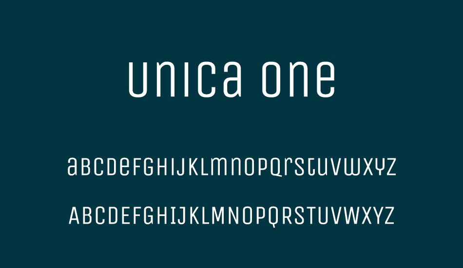 unica-one font