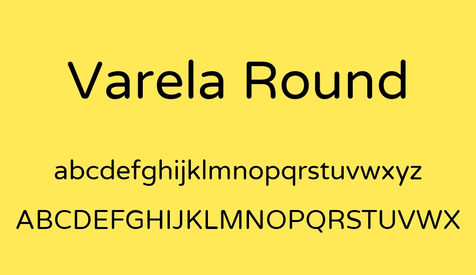 varela-round font