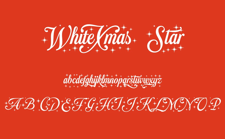 White Xmas font