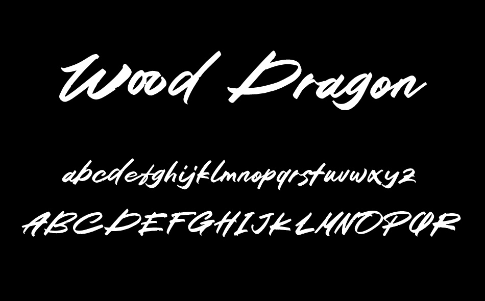 Wood Dragon font