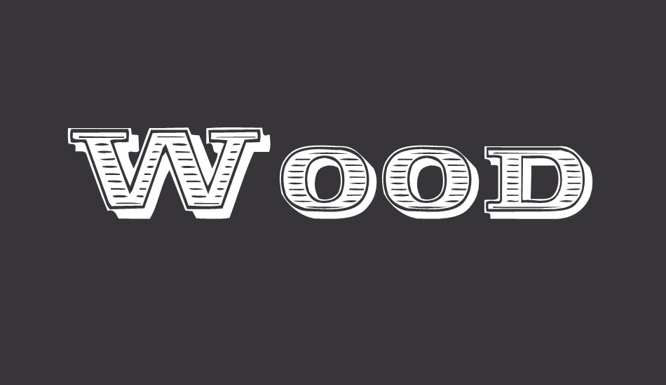 woodcut font big