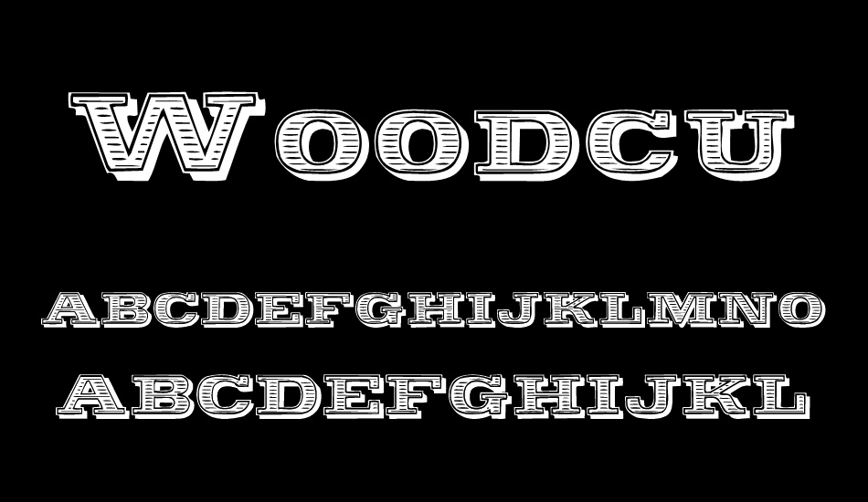 woodcut font