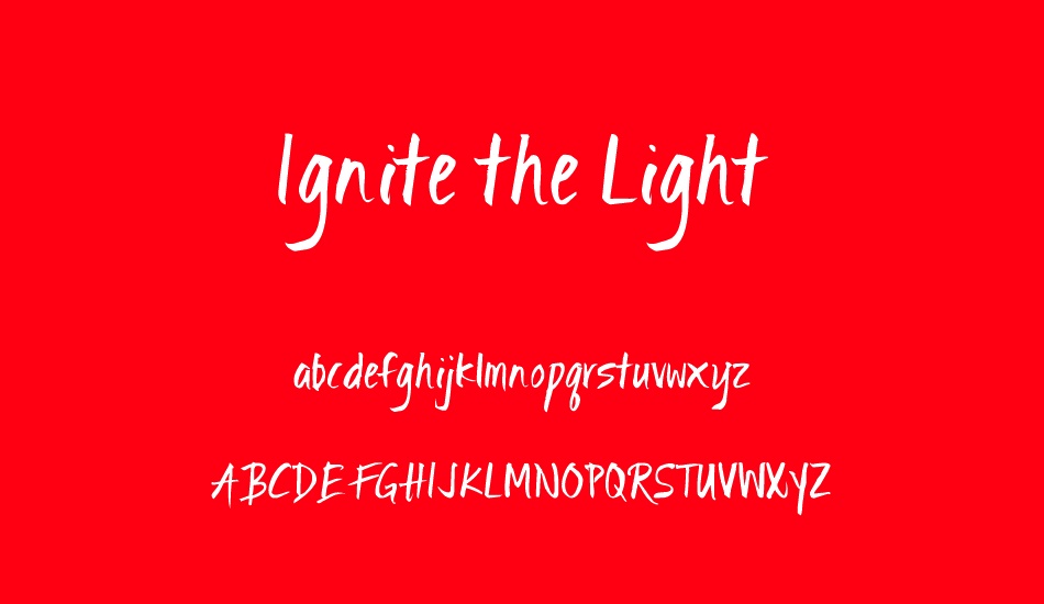 ıgnite-the-light font