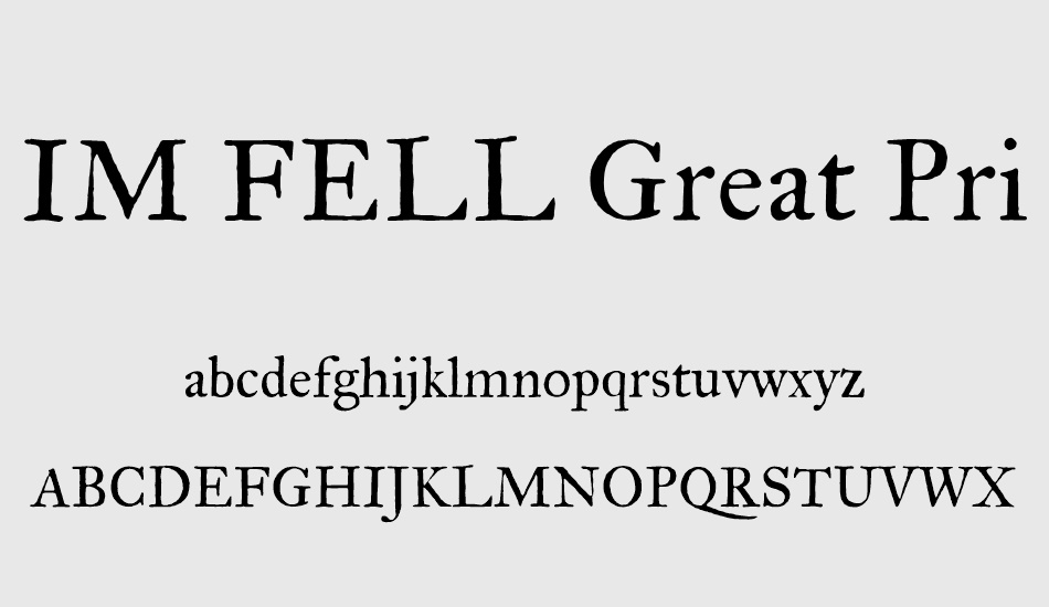ım-fell-great-primer font