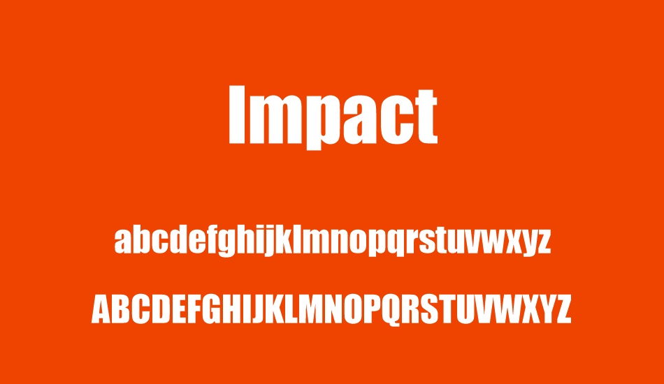ımpact font