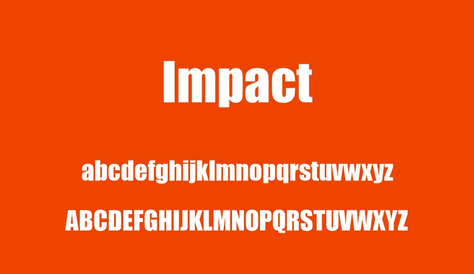 ımpact font