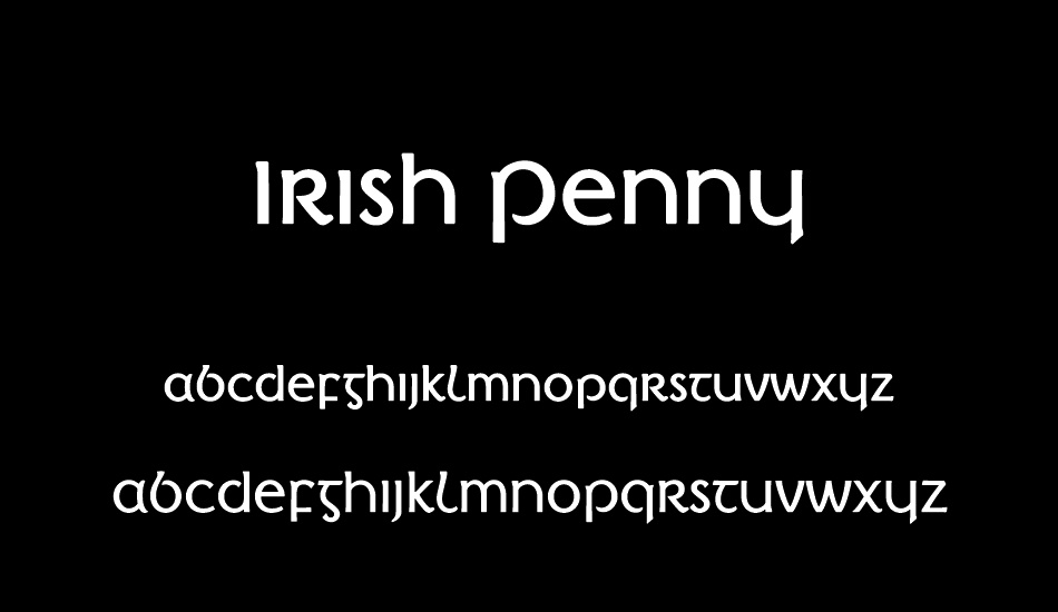 ırish-penny font