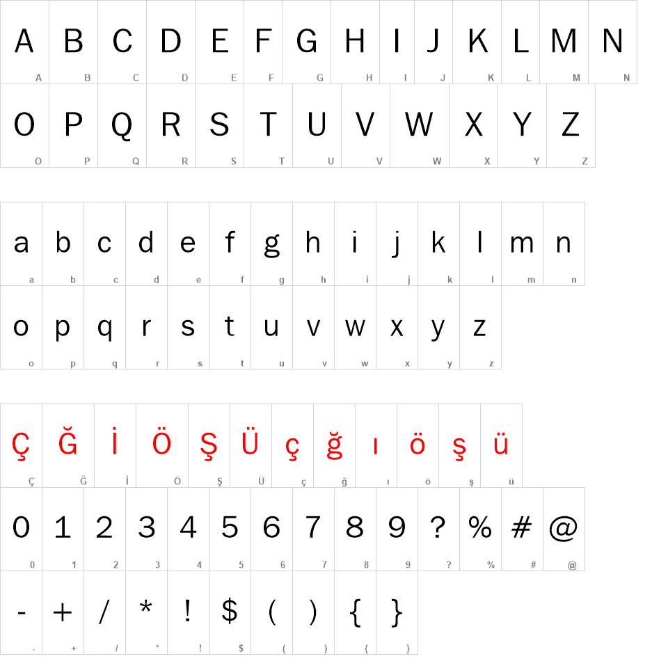 00250 font