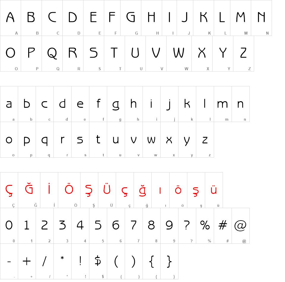 00300 font