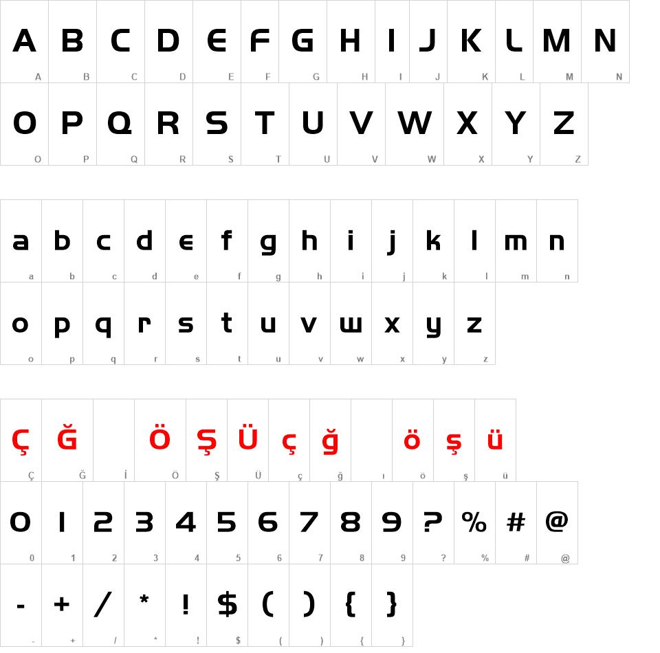 00321 font