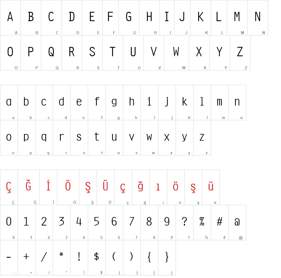 00507 font