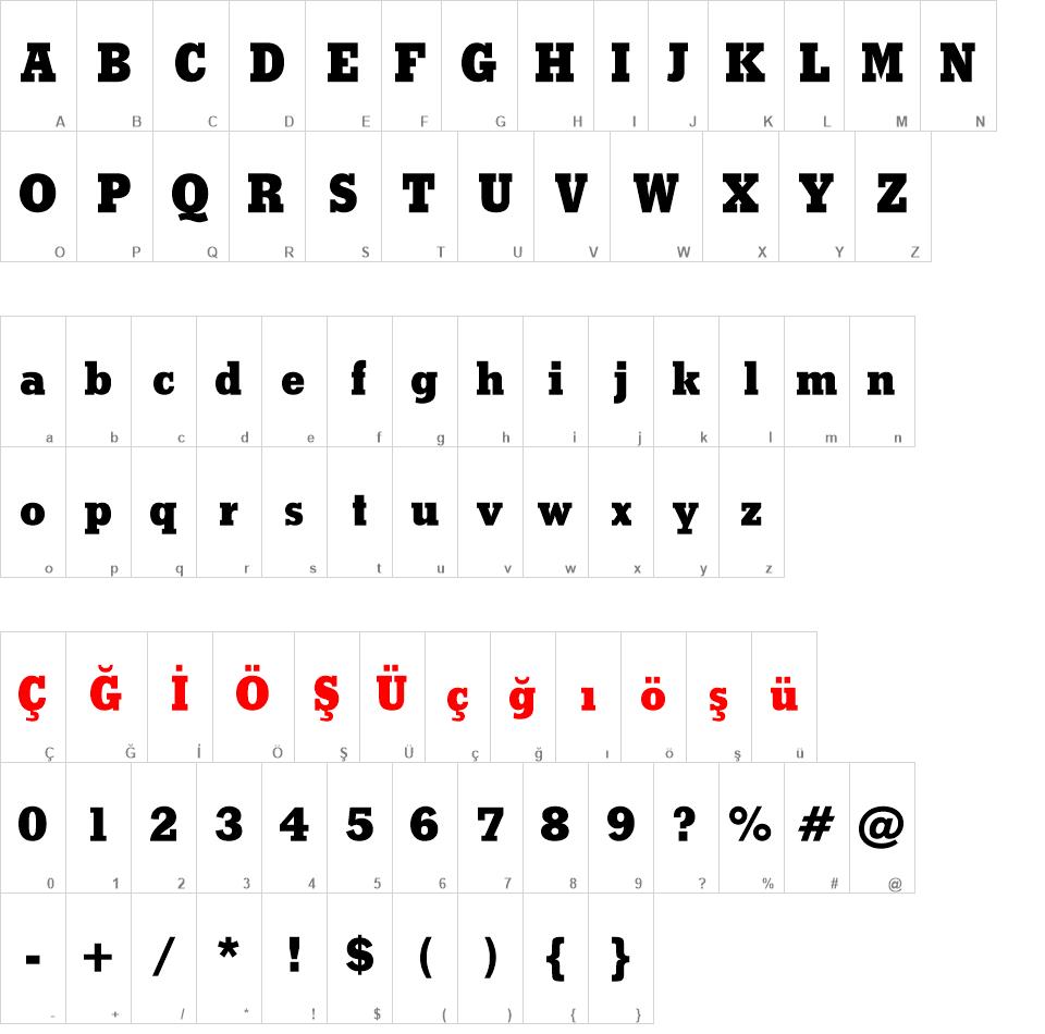 00727 font