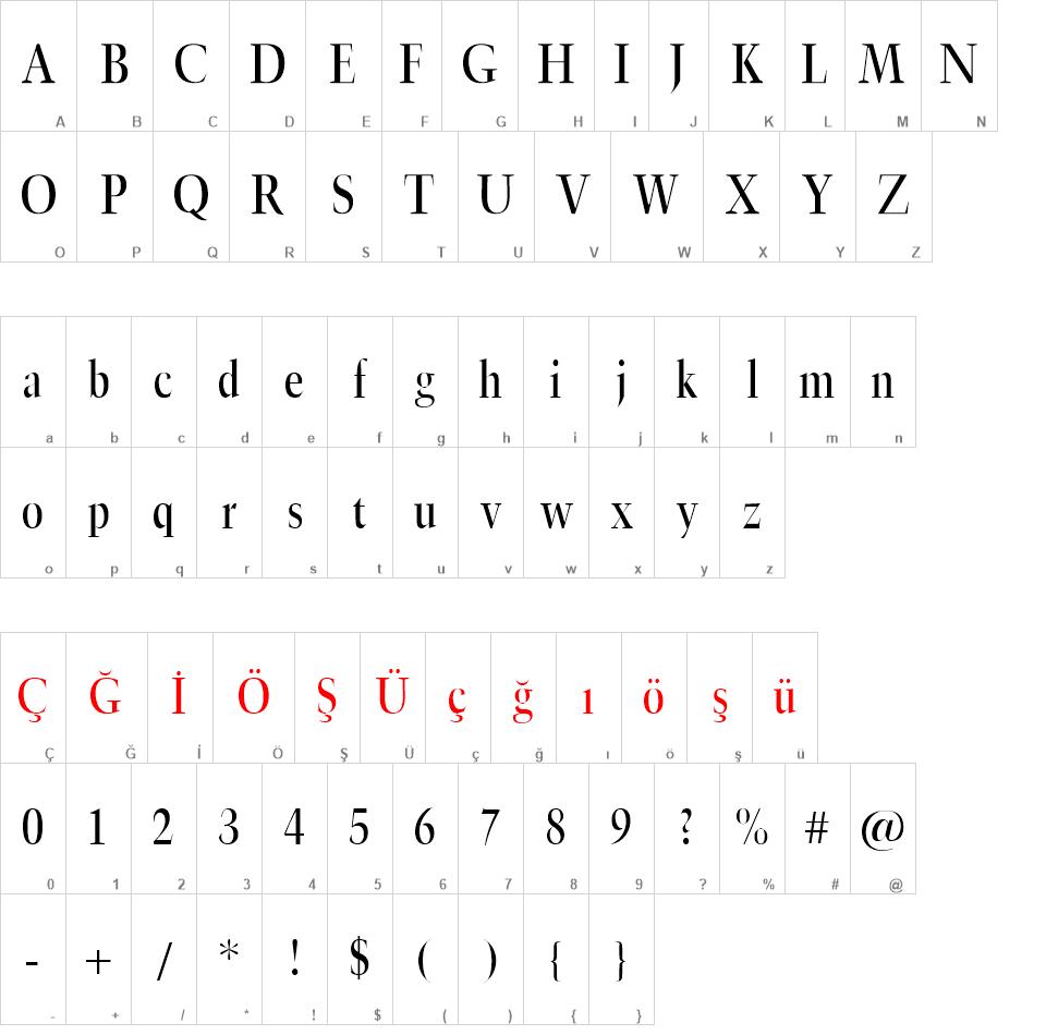 00830 font