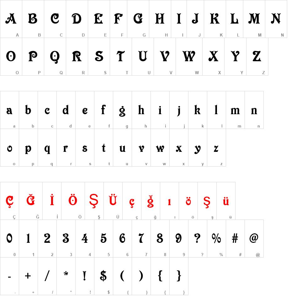 00832 font