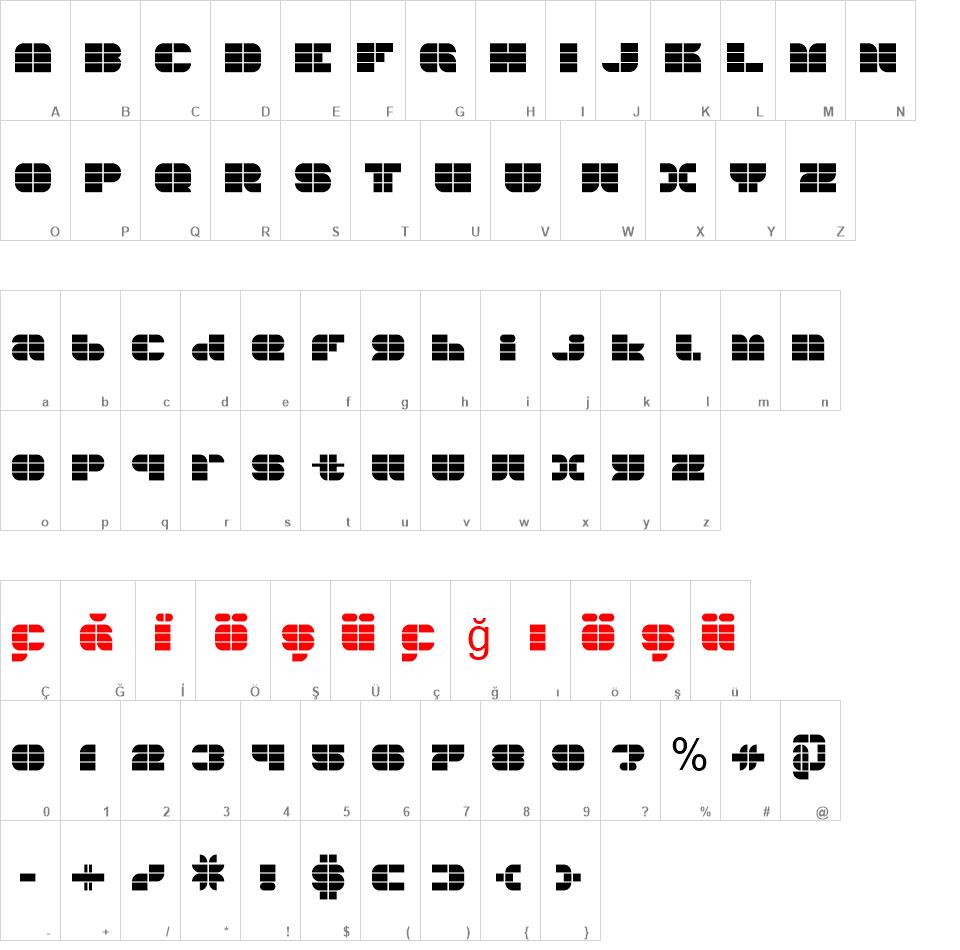 104 font