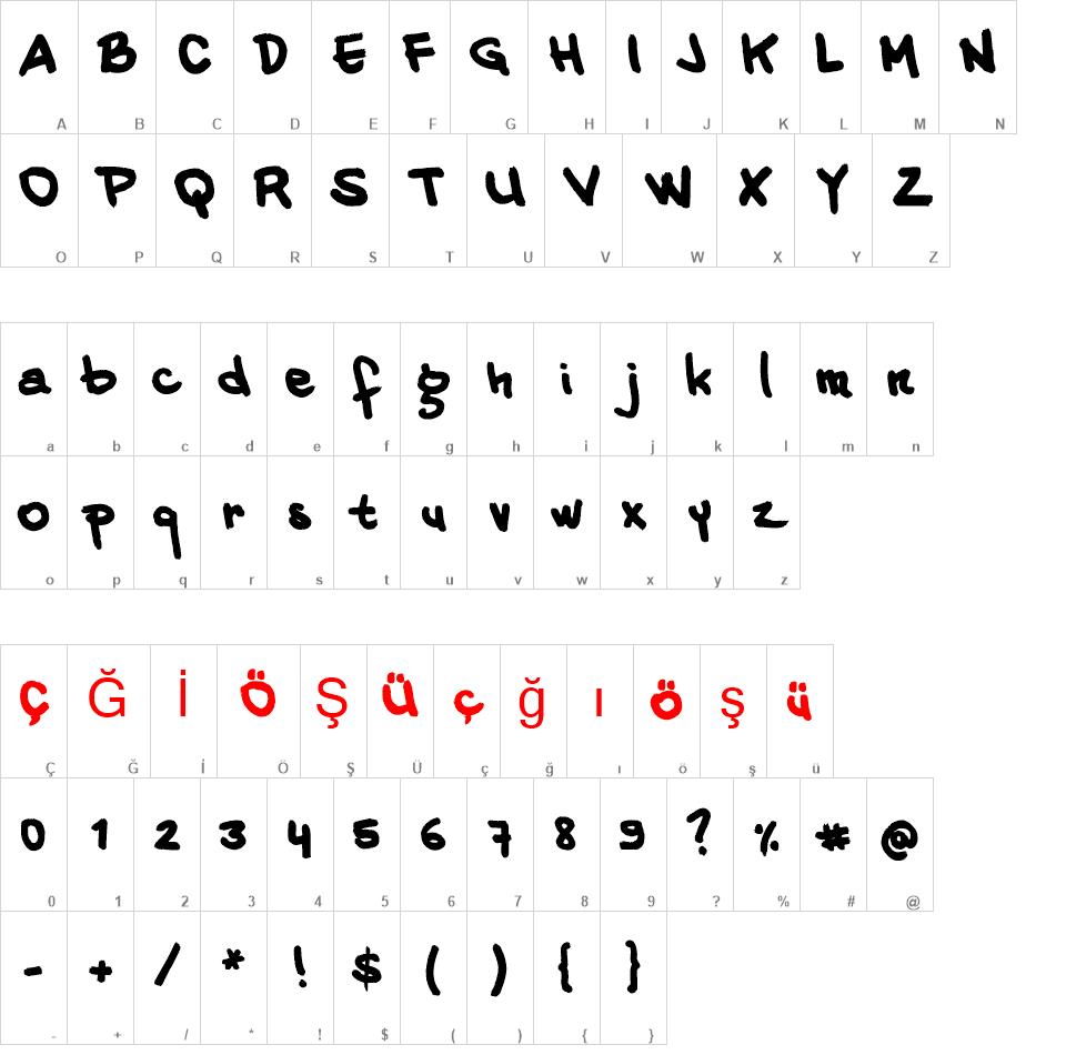 20 Cents Marker font