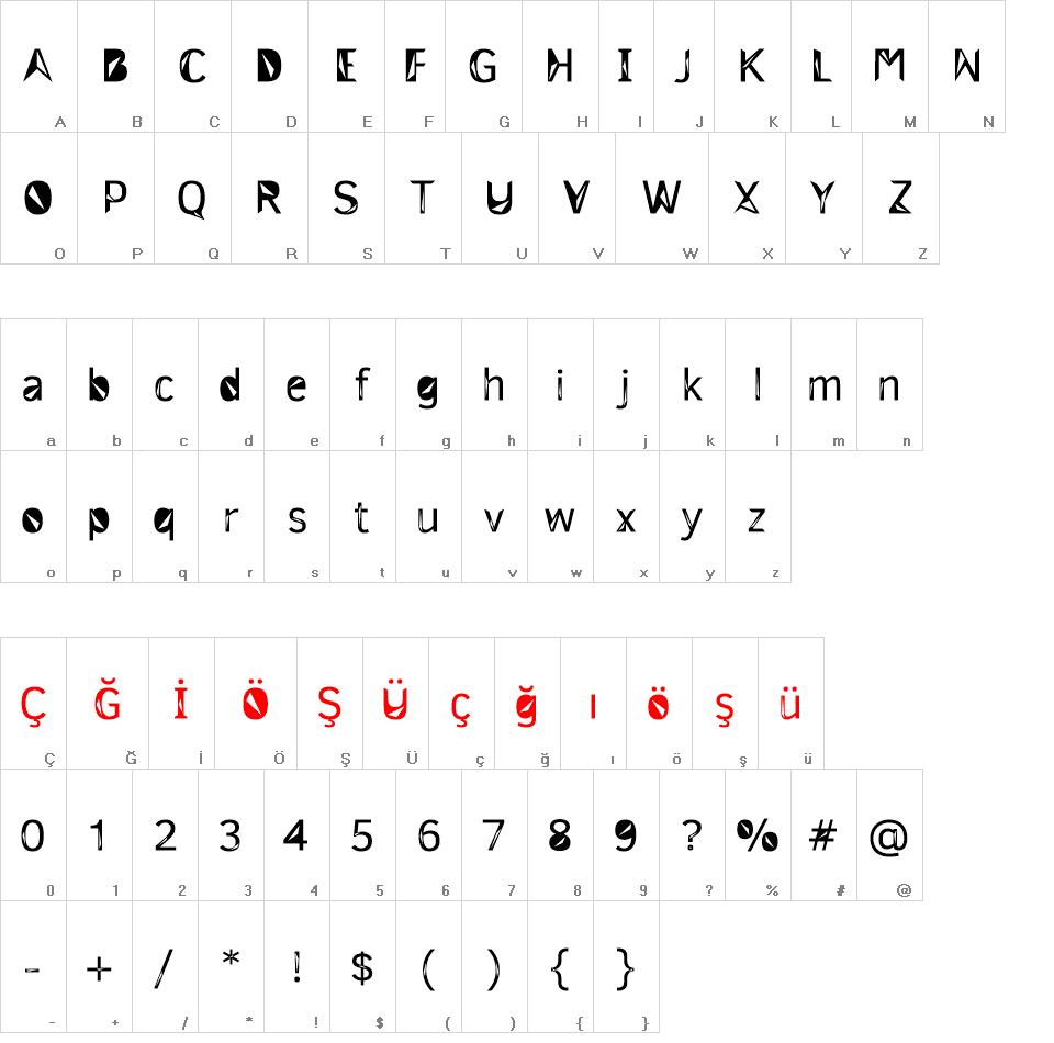 3M Trislan font