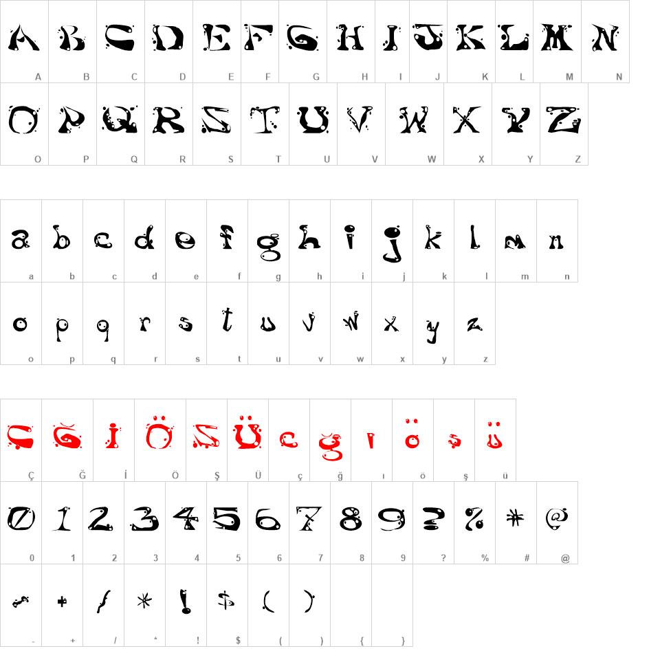 AajaxSurrealFreak font