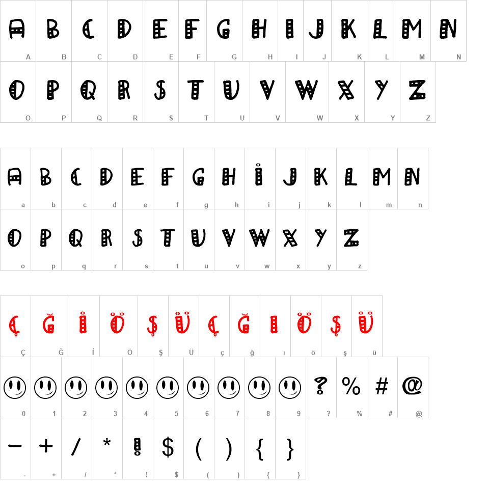 a Papa font