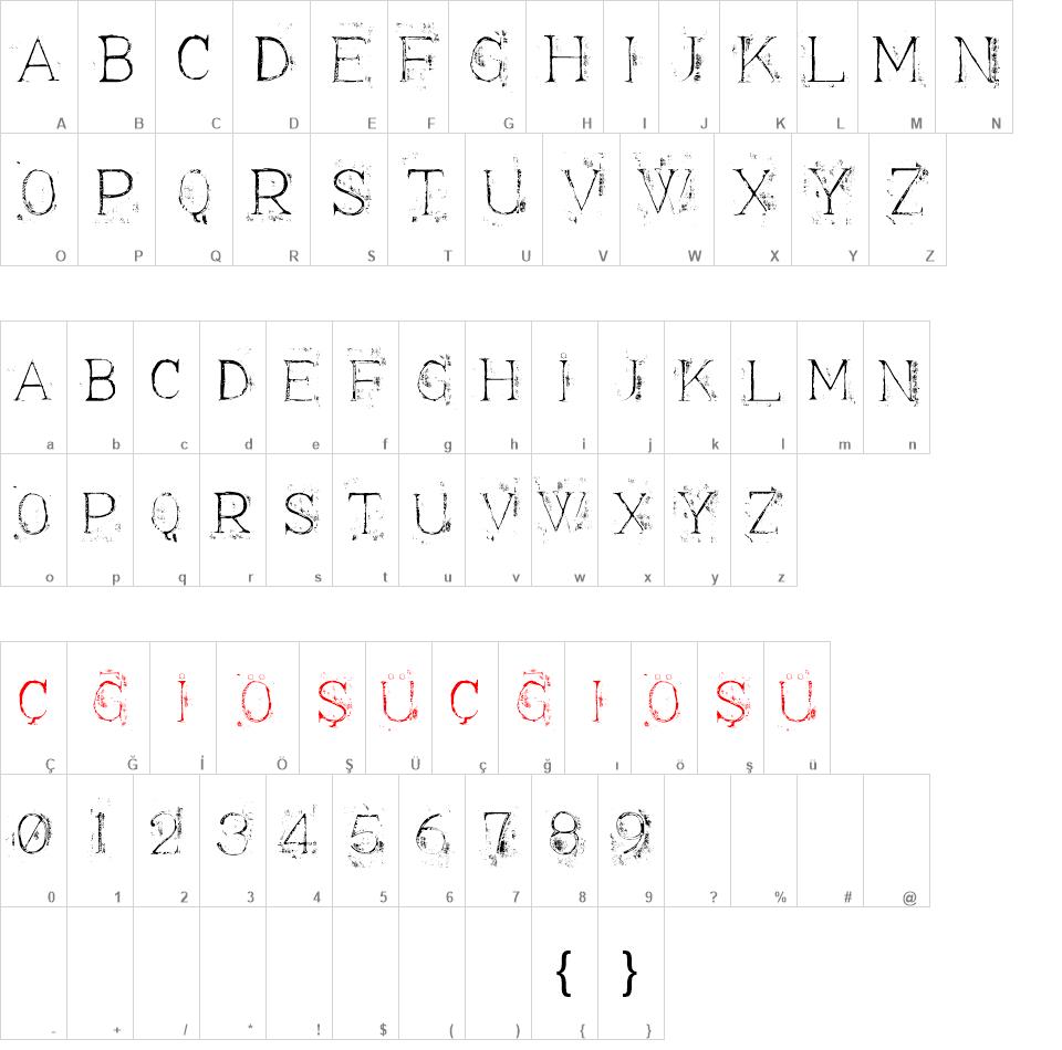 Appendix3 font