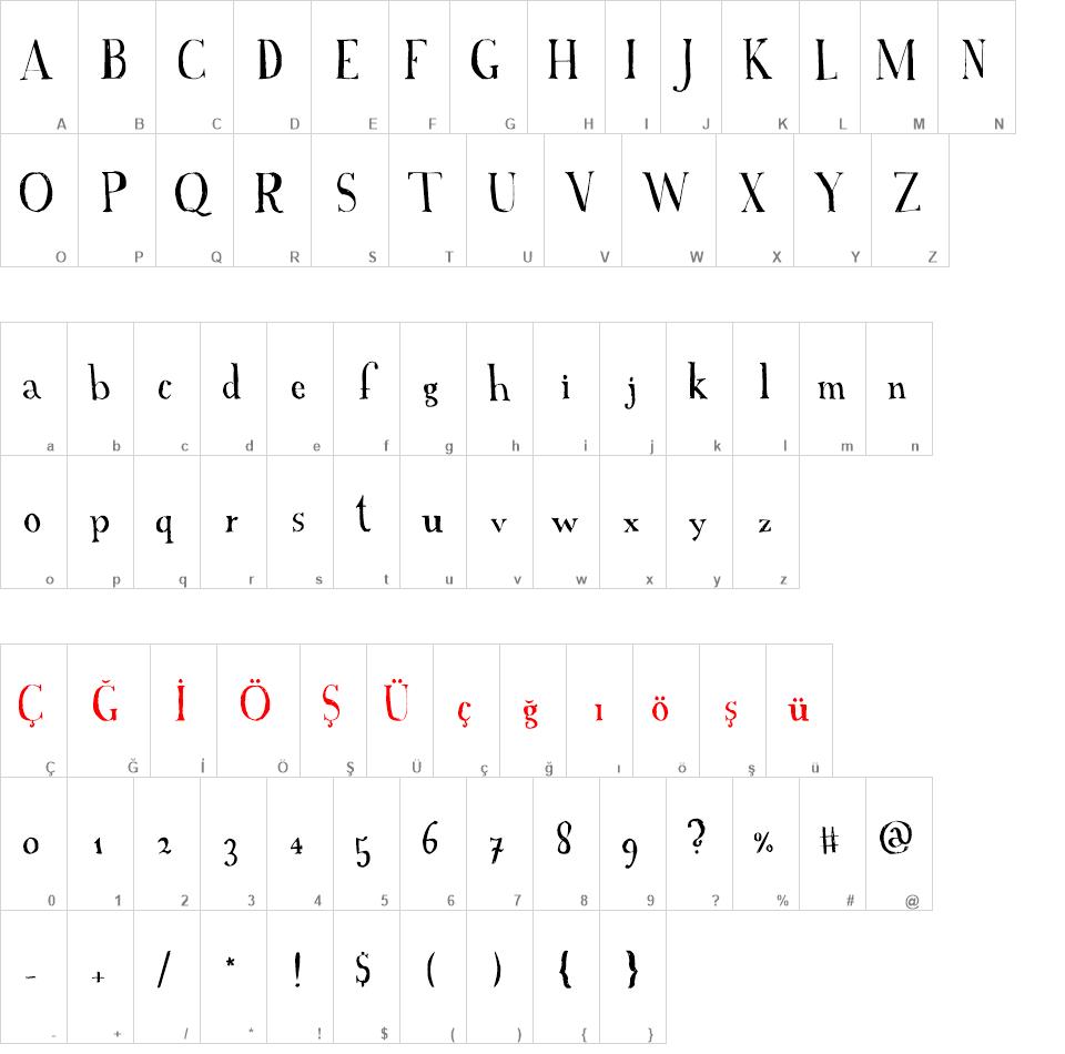 A Font with Serifs font