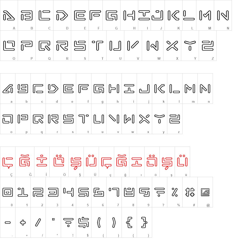 Abduction II font