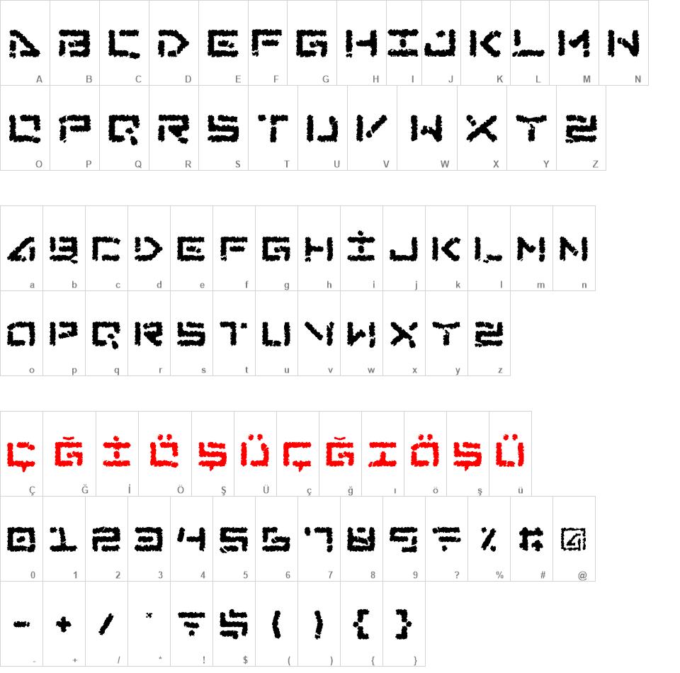 Abduction III font