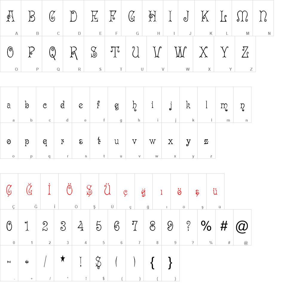 Acadian font