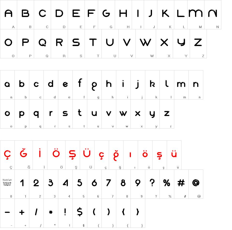 Akaju font