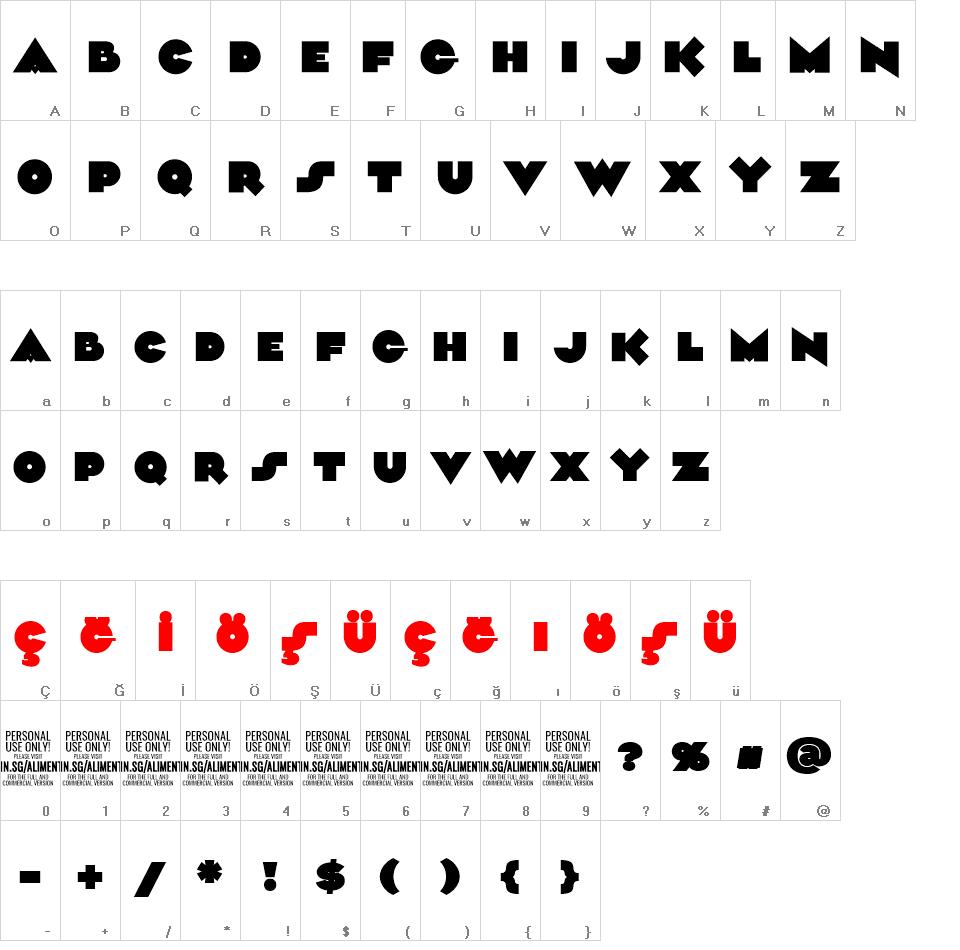 Aliment font