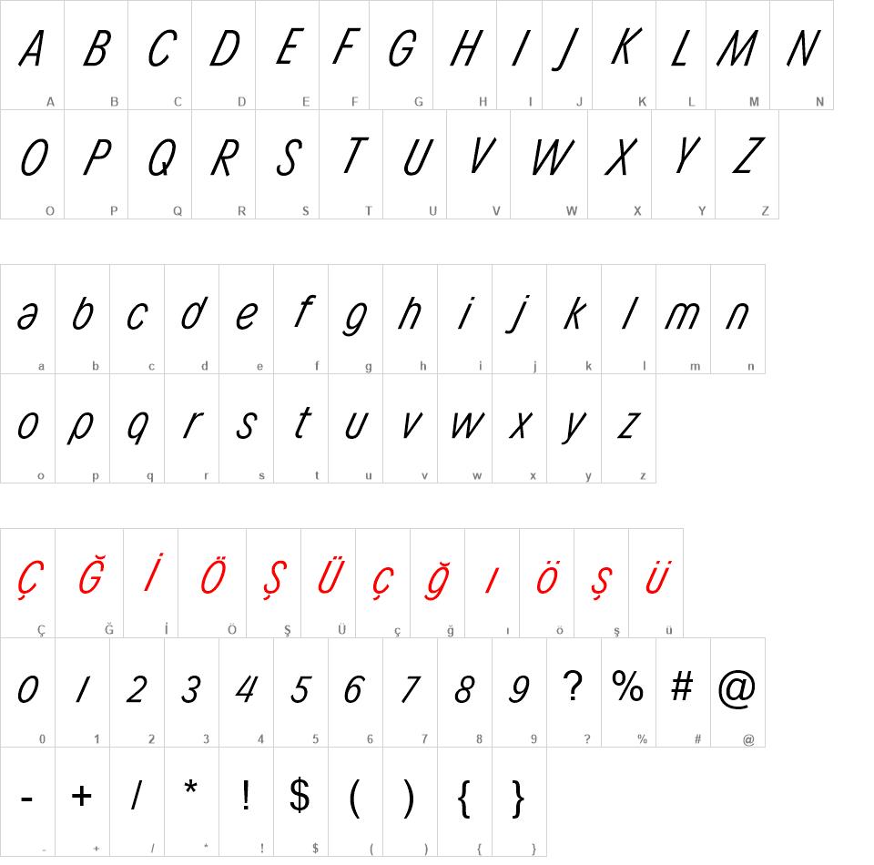 Arcelik Turkish BigCaps font