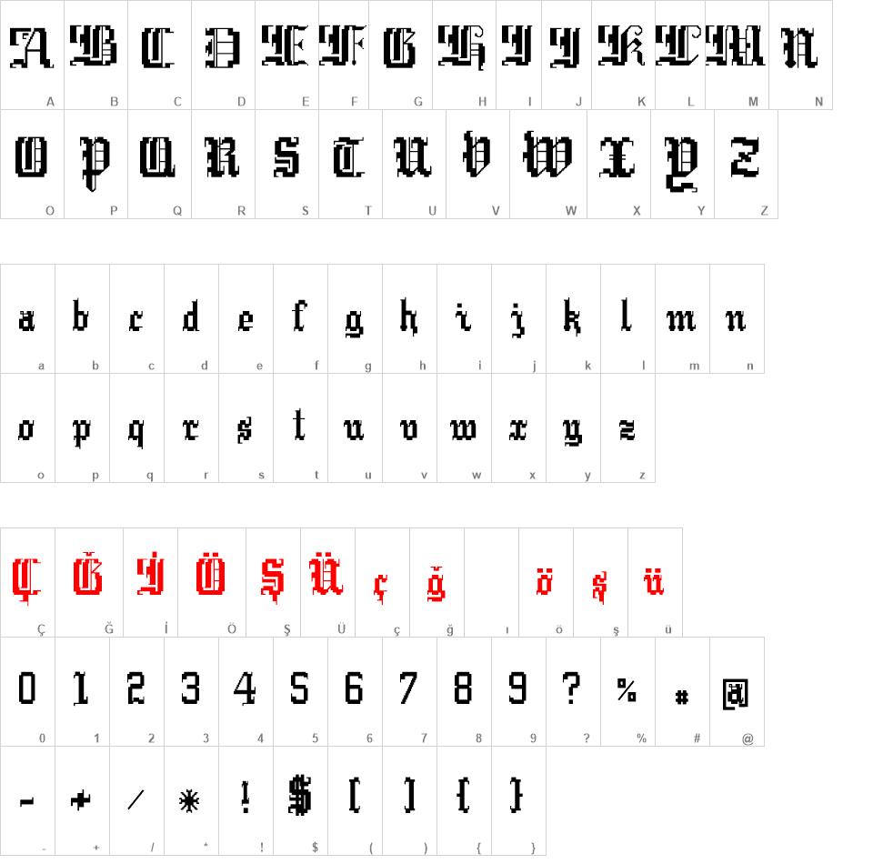 Argor Cwar Scaqh font