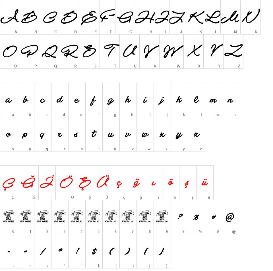 Atelas font