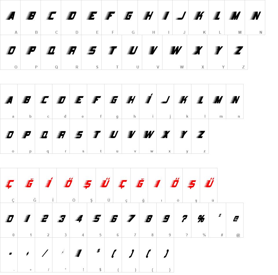 Barbatrick font