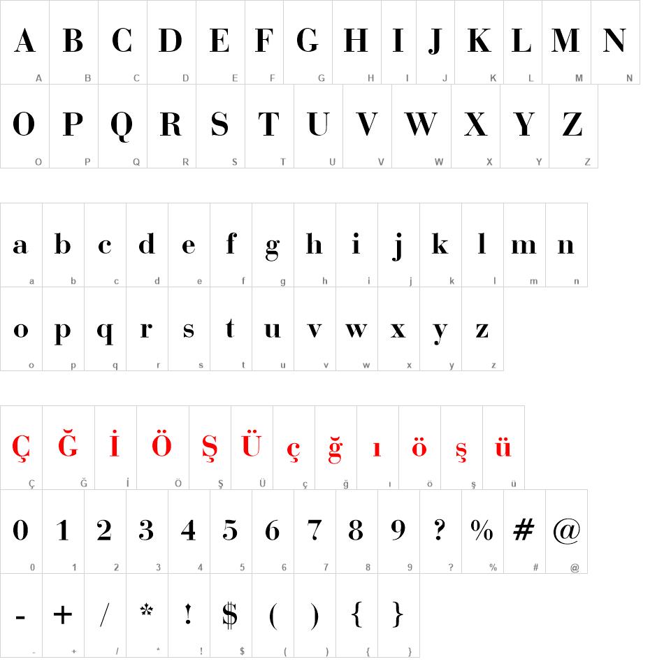 BauerBodni BT font