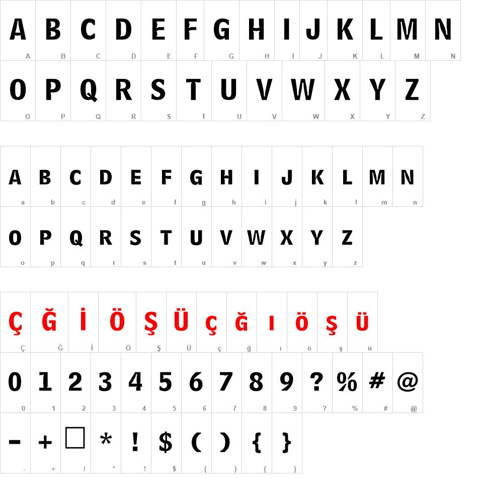 BellCent BdList BT font