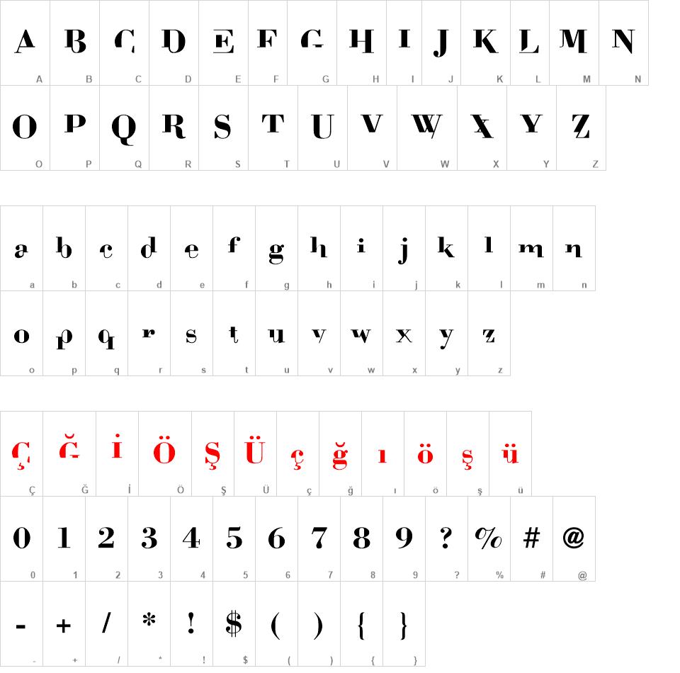 BodoniMutant font