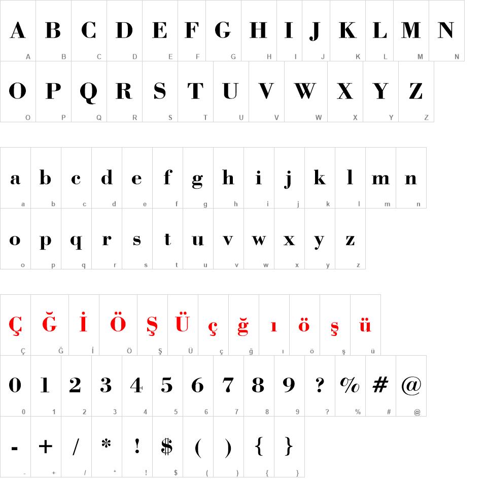 Bodoni Bd BT font