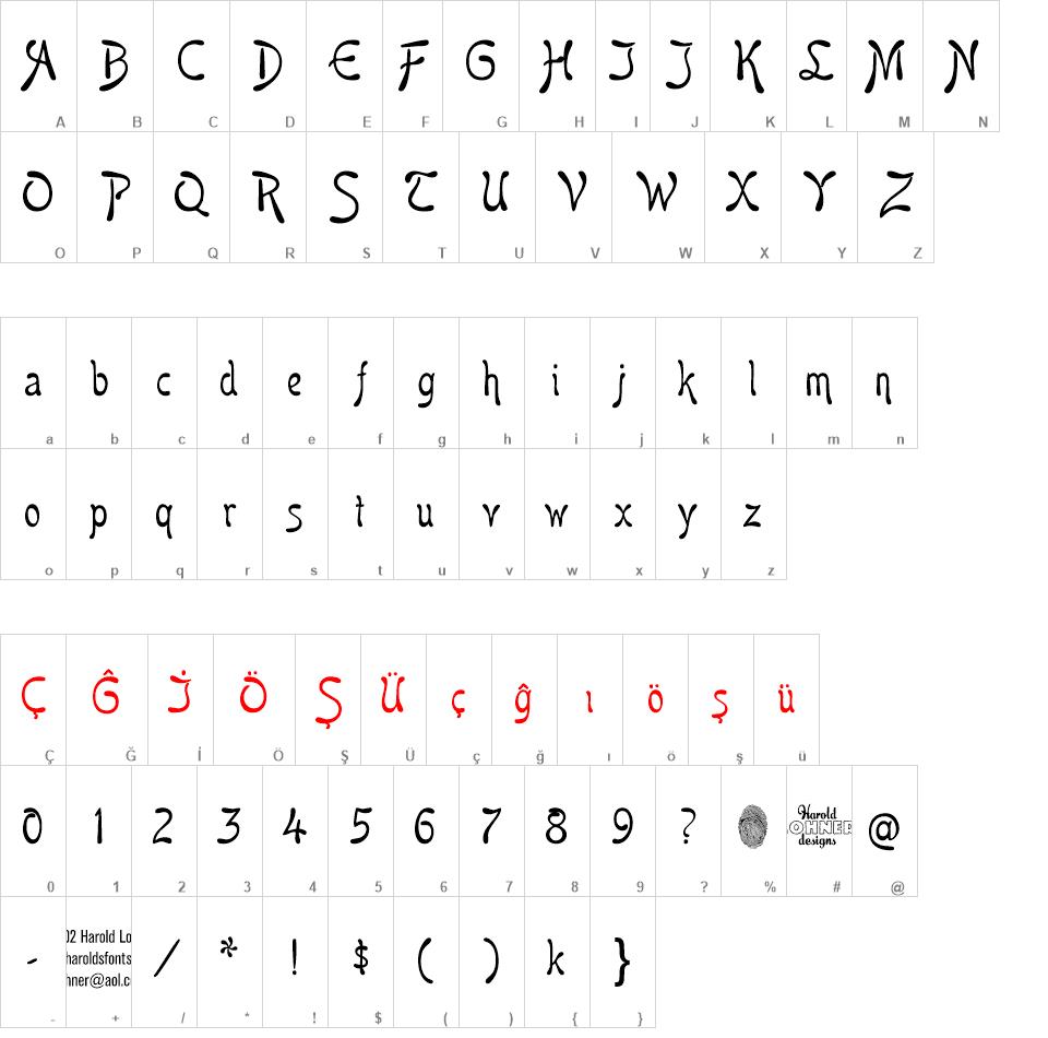 Boomerang font