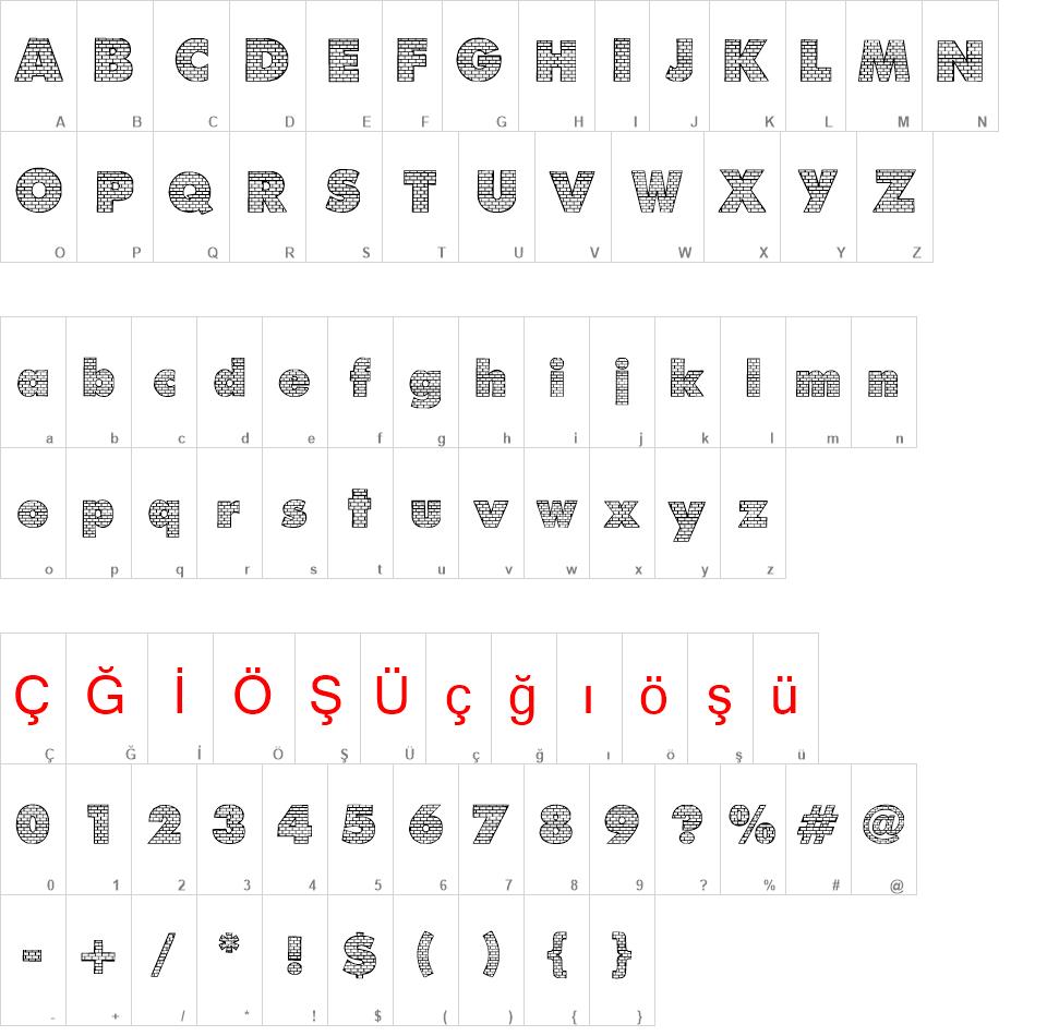 BRICK font