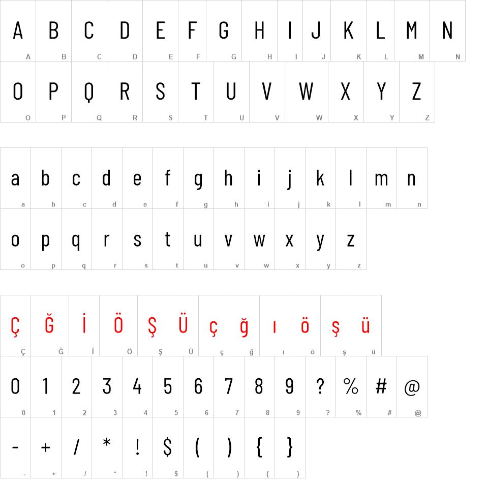 Barlow Condensed font