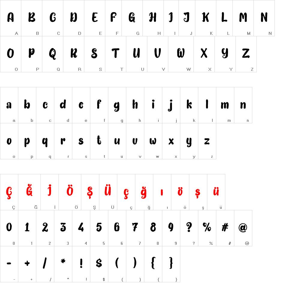 Bittermilk font