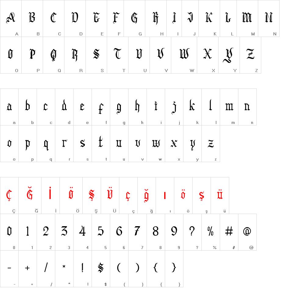 Black Clover font