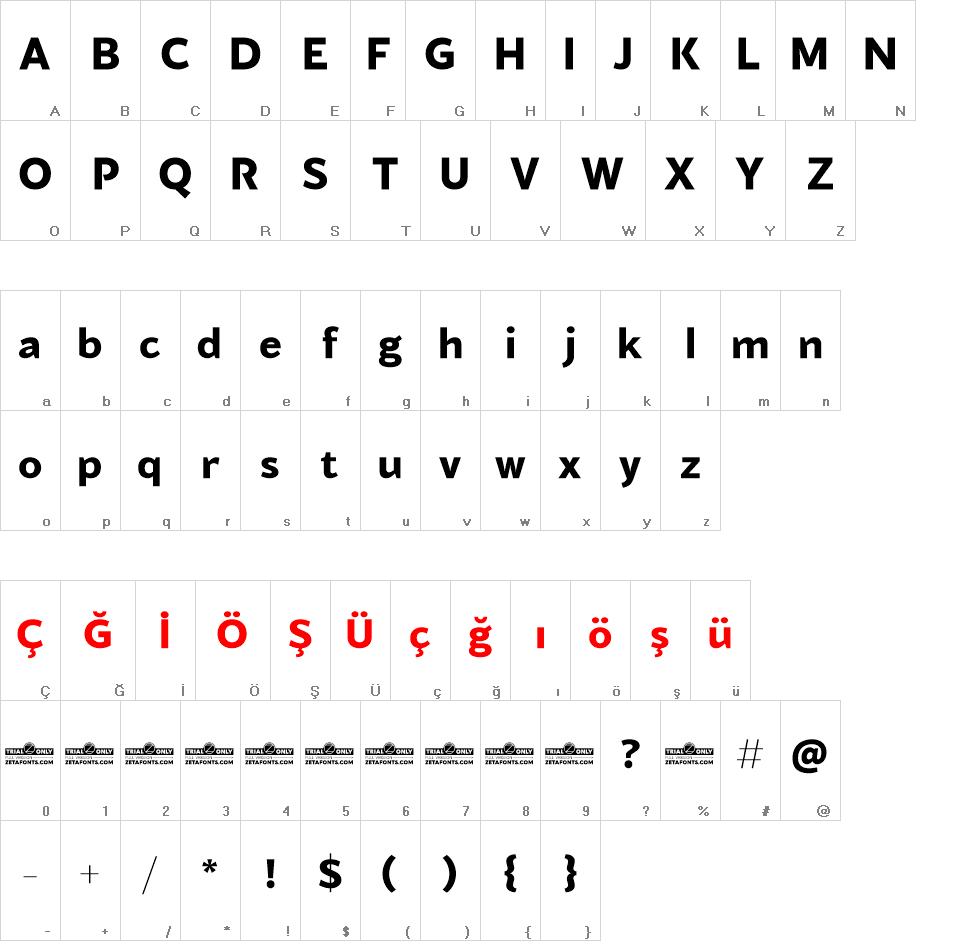 Blacker Sans Trial font