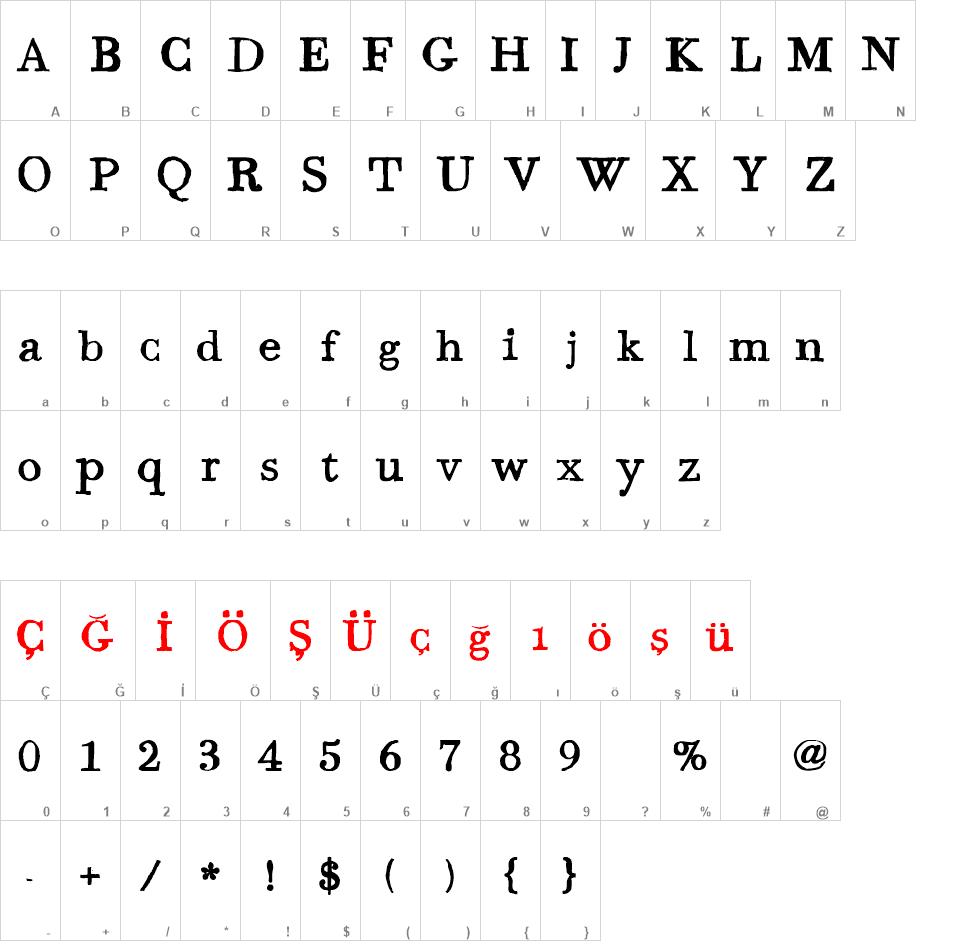 Bodoni Hand font