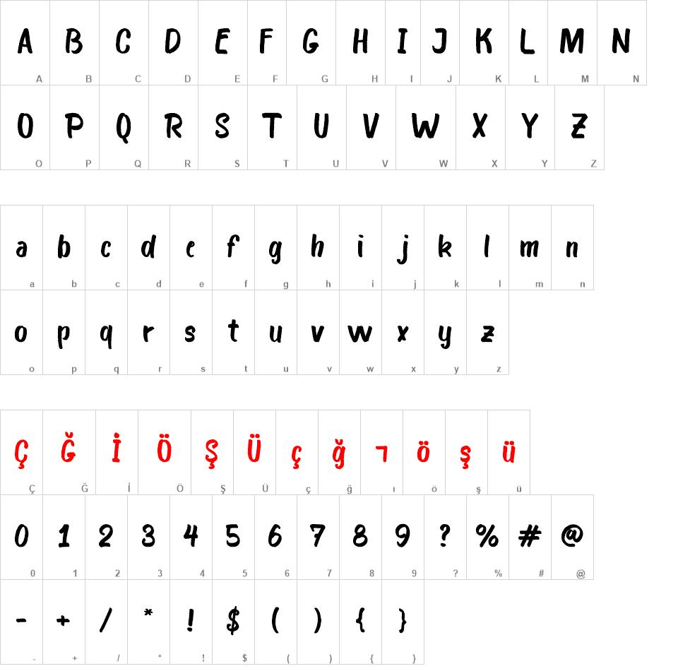 Bosk font