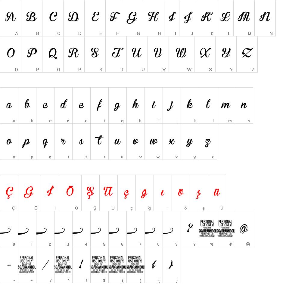 Brannboll Connect font