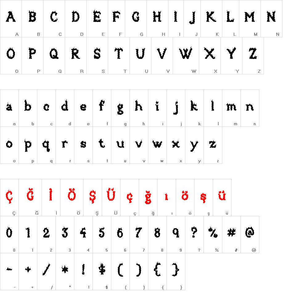  Brazier Flame Font  font