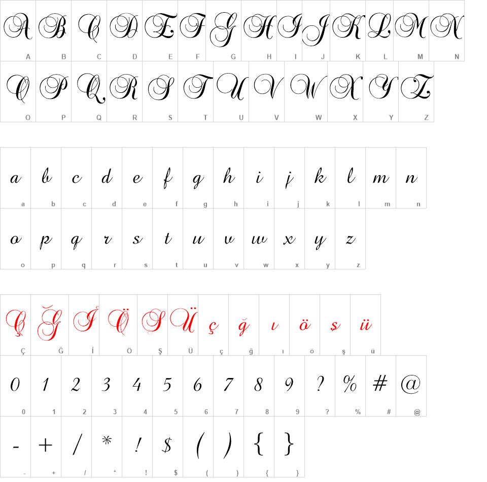 BrockScript font
