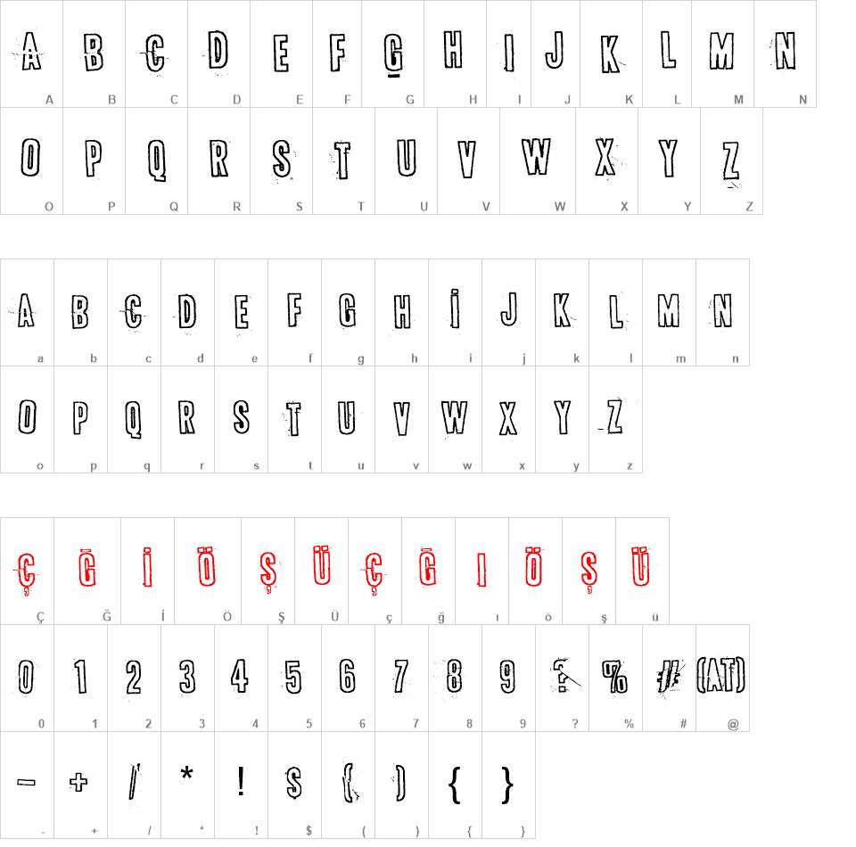 Bugebol Huomenna font